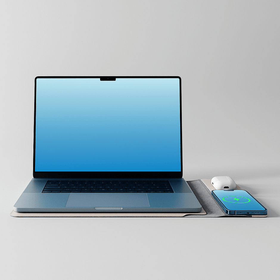 Kanso OneLe Kanso One est un tapis de bureau premium conçu pour améliorer l’organisation, le confort et l’esthétique de votre espace de travail. Alliant design minimaliste et fonctionnalité avancée, il intègre un chargeur sans fil 15W compatible avec tous